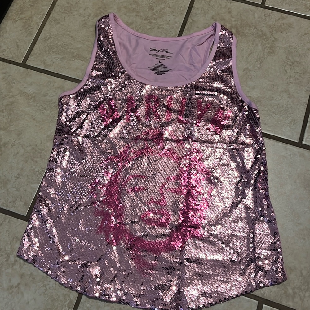 Marilyn Monroe sequined tank top